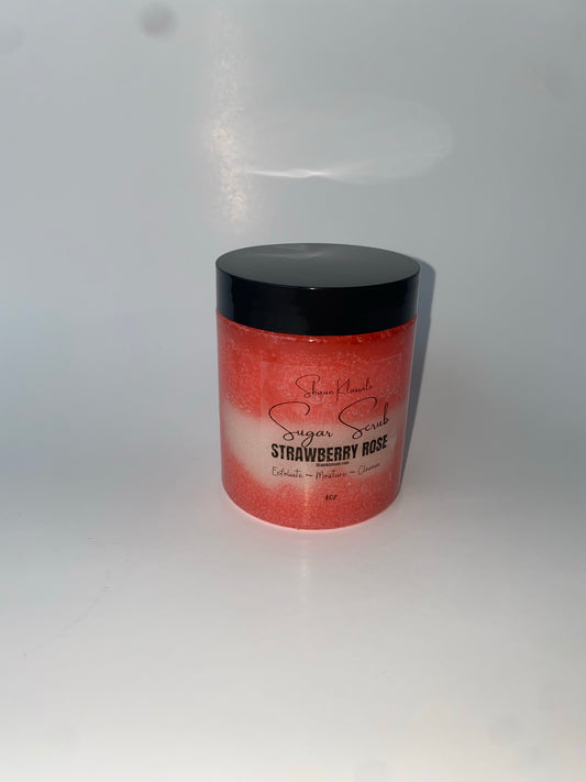 Strawberry Rose Sugar Scrub 8OZ