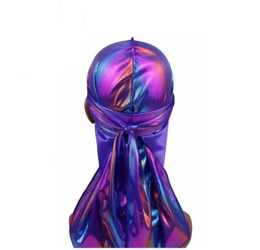 Purple Holographic Durag